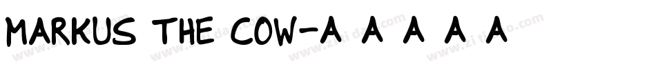Markus the Cow字体转换